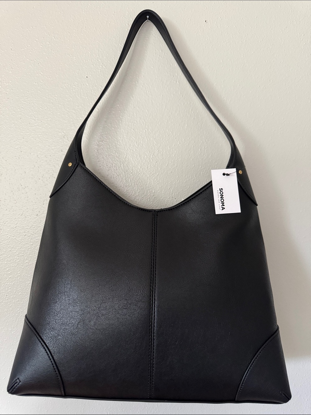 Sonoma Black Shoulder Hobo Bag